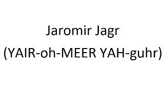 How to Pronounce Jaromir Jagr  NHL Hockey Player [upl. by Robson]