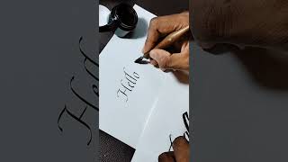 italic Calligraphy  Realtime  Atom Calligraphy [upl. by Marnia]