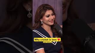 Urvashi Rautela ने बताया kon hai favourite cricketer shorts ytshorts urvashirautela [upl. by Anirdnaxela]