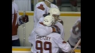 Wayne GretzkyMario Lemieux Highlights  1987 Canada Cup [upl. by Nnyleitak]