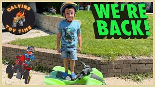 WE ARE BACK Riding Calvin’s 4 Wheeler and YouTube Update [upl. by Shantha]