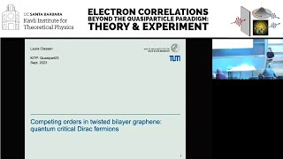 Competing orders in twisted bilayer graphene ▸ Laura Classen TUMunichMPI Stuttgart [upl. by Keraj567]