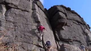 Climbing Travesties Stanage [upl. by Camilo]