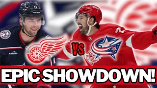 🚨Epic Showdown Red Wings vs Blue Jackets [upl. by Harwell]