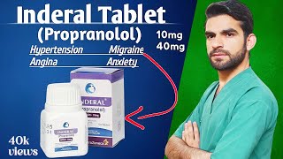 inderal tablet in urdu hindi propranolol uses  uses side effects dosagesMOA contraindications [upl. by Resaec]