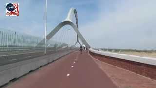 Ride on De Oversteek The Crossing bridge Nijmegen Netherlands 327 [upl. by Odlo761]