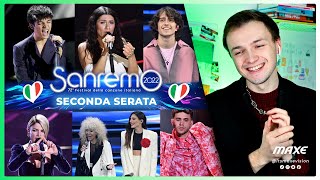 SANREMO 2022 SECONDA SERATA my opinion about the 13 songs Elisa Sangiovanni Matteo Romano [upl. by Yanal]