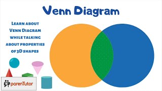 Understanding Venn Diagram for kids  Sort 3D Shapes using Venn Diagram [upl. by Modern]