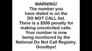 Do Not Call Registry  Spam Calls [upl. by Harriot]