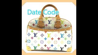 Date Code amp Stamp Louis Vuitton Trouville White Multicolor Monogram Canvas  LUXCELLENT TV [upl. by Yenor]