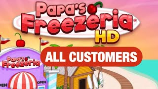 Papa’s Freezeria HD  All Gold Customers [upl. by Ynagoham]