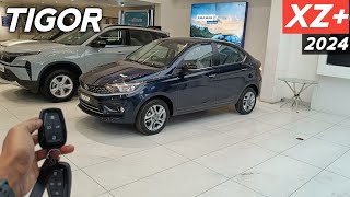 Tata Tigor Top Model 2024 ❣️ Tigor Xz Reallife Review 😍 [upl. by Raybourne269]