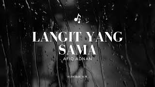 Langit Yang Sama But Its Raining  Cover by Afiq Adnan AfiqAdnan [upl. by Orose433]