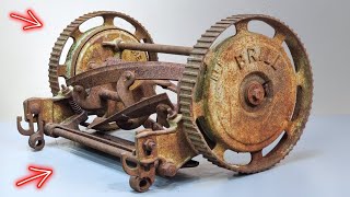 I Restored a 105 Year Old Push Reel Mower and Discovered Why People Stopped Using Them [upl. by Yleen]