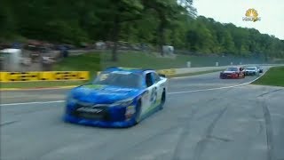 NASCAR Xfinity Series 2018 Road America Josh Bilicki Crash [upl. by Emoraj]