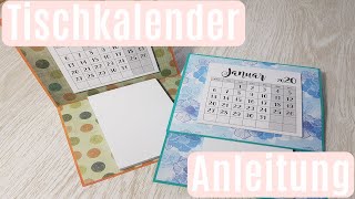 Tischkalender selber basteln ✿ Geschenkidee ✿ Kalender basteln ✿ Basteln mit Papier [upl. by Ahsiuqal]