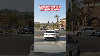 Wrong turn baddrivers southerncalifornia dashcam car [upl. by Alegnave]