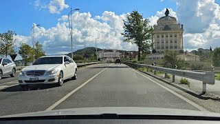 Tirana Si duket rruga Aeroporti Nene Tereza Rinas  Liqeni Artificial [upl. by Regnig975]