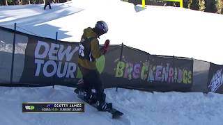 Scotty James Second Place Run  2017 Dew Tour Mens Superpipe Finals [upl. by Relyt]