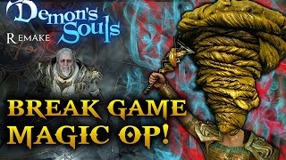 Demons Souls PS5  Game Breaking Magic Build NEW [upl. by Ettelrahc812]