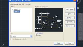 AutoCAD Tutorial Change the Scale of Dimension Font [upl. by Prunella522]