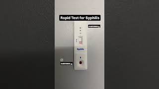 syphilis  rapid test for syphilis LabTechAnjali [upl. by Nymassej770]