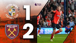 Luton 12 West Ham  Hammers win at the Kenny  Premier League Highlights [upl. by Scarlet373]