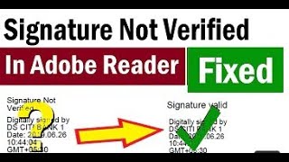 SignatureNotverified How To Validate Digital Signature in PDF  Signature Not Verified Aadhar Card [upl. by Tivad362]