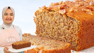 The softest BANANA BREAD recipe Ive ever had Moist banana loaf [upl. by Anos498]