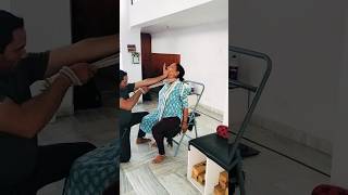 Neck Traction For Cervical Spondylitis। peacefulyogajaipur ytstudio reels ytviral ytshort [upl. by Rosenkranz646]