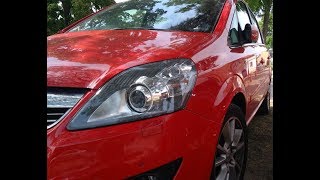 Opel Zafira B AFL Headlights startup [upl. by Nnylirak]