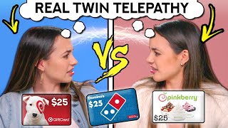 Real IDENTICAL TWINS Try The Twin Telepathy Challenge ft The Merrell Twins [upl. by Luci]