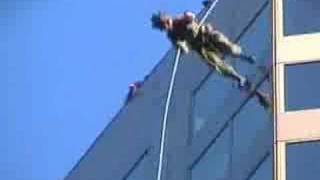 Aussie Rappel 290 foot highrise 7 seconds [upl. by Attevaj]