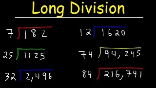 Long Division Made Easy  Examples With Large Numbers [upl. by Oatis]