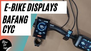 EBike Displays für Bafang und CYC Motoren [upl. by Ardnassela429]