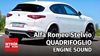 Alfa Romeo Stelvio 29 V6 BiTurbo QUADRIFOGLIO Engine Sound [upl. by Salli373]