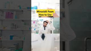 Minoxidil 5 Foam how to use  how to use Reagine Foam minoxidil pharmacist pharmacy [upl. by Anestassia]