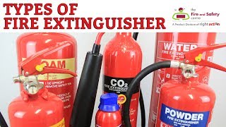 Types of Fire Extinguisher and Their Uses [upl. by Tnelc]