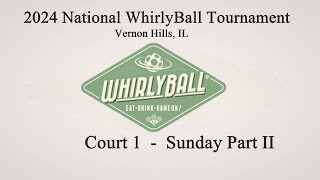 Court 1  2024 National WhirlyBall Tournament  Monday Part II [upl. by Dnalevelc]