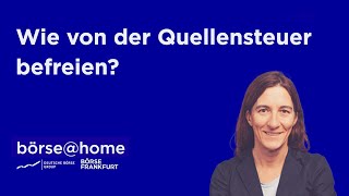 Quellensteuer auf Dividenden zurückholen [upl. by Llednov]