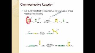 Aldehydes and Ketones Part 18  Chemoselective Reactions [upl. by Carlyn149]