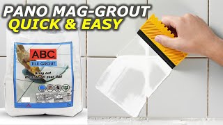 HOW TO GROUT TILE DIY for Beginners Quick amp Easy Demo Review ABC Tile Grout  Paano mag grout 2021 [upl. by Hnahym]