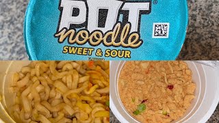 Pot Noodle Sweet amp Sour Instant Noodles 90g [upl. by Lilybel]