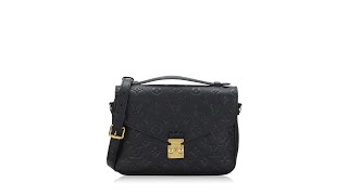 Louis Vuitton Monogram Empreinte Pochette Metis Noir [upl. by Pare]