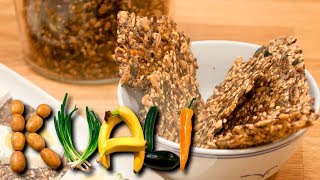 Nordic seed crackers  The best crispbread I know  LCHF [upl. by Linette981]