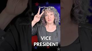 Who da Veep vicepresident president vote uselection learntosign asl kamalaharris trump vp [upl. by Primavera]