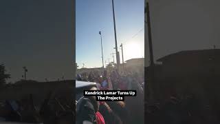 Kendrick Lamar at Nickerson Gardens in Watts turnt up filming music video Not like Us [upl. by Lanor]