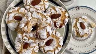 Amaretti Biscuits Italian Almond Cookies [upl. by Ailuy148]