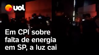 Apagão na CPI da Enel Energia cai durante depoimento do presidente da empresa em SP veja vídeo [upl. by Carmencita]