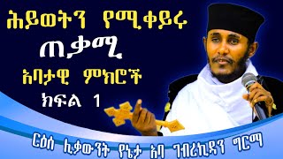 🔴ሕይወትንየሚቀይሩየአባገብረኪዳንግርማአባታዊምክሮች 🔴ምክረአበው  AbaGebrekidanGirma Sibket begomeaza [upl. by Bahe]